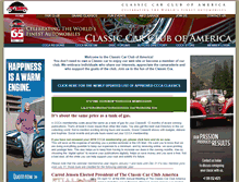 Tablet Screenshot of classiccarclub.org
